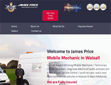 Tablet Screenshot of mobilemechanicwalsall.com